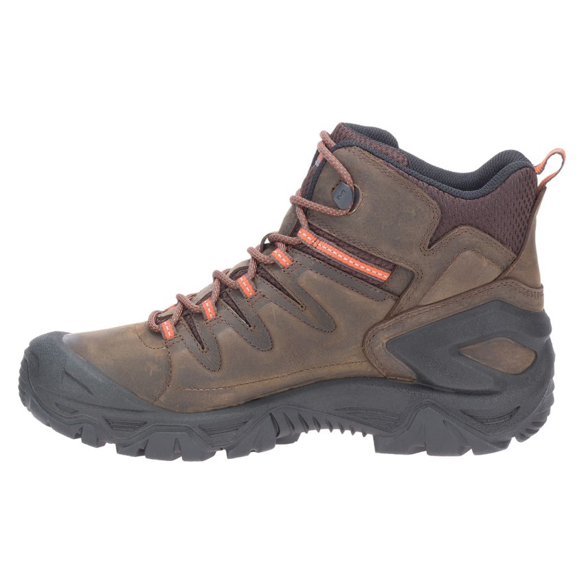 Bottes Merrell Strongbound Peak Mid Waterproof Marron Homme | I.H.RJCA